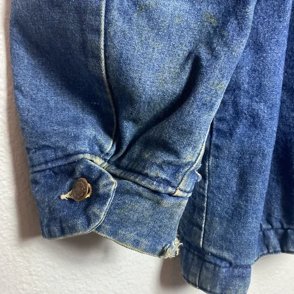 Vintage Wrangler Big Ben Blanket Lined Denim Chore‎ Coat